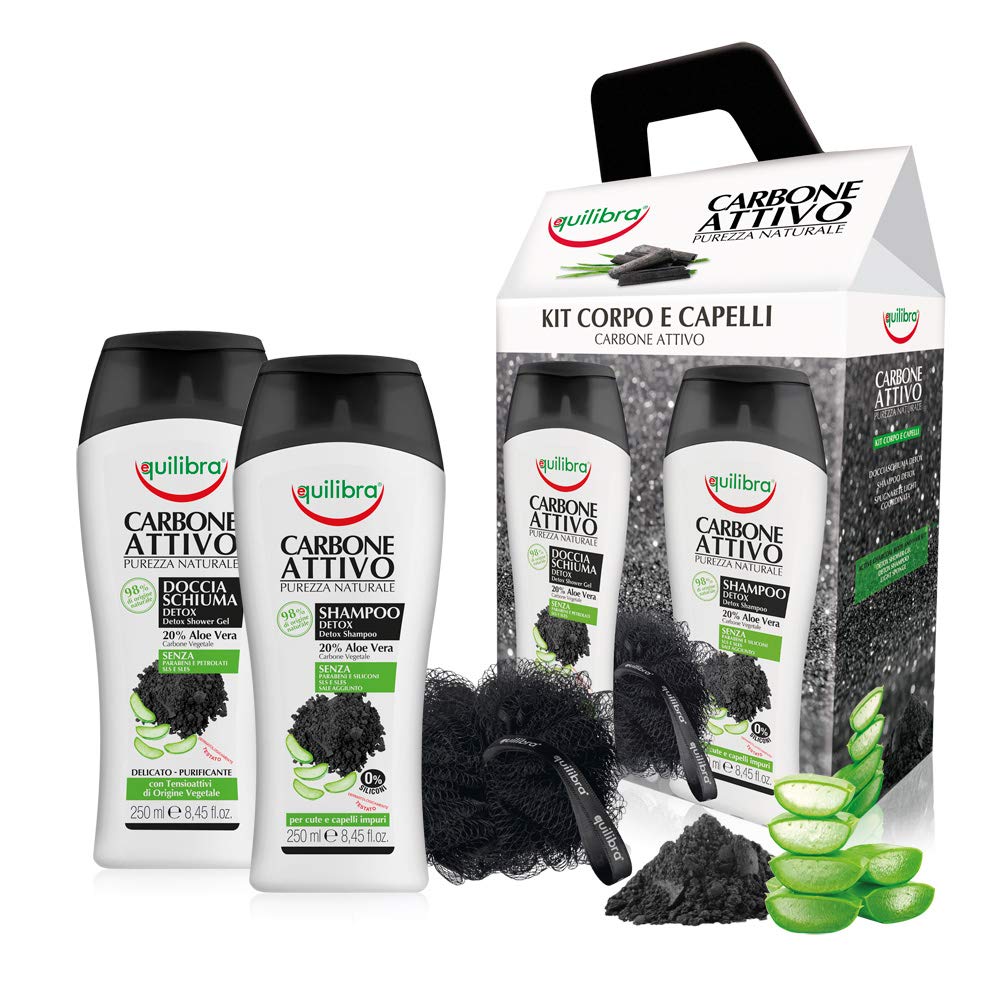 Kit Corpo e Capelli Carbone Attivo EQUILIBRA