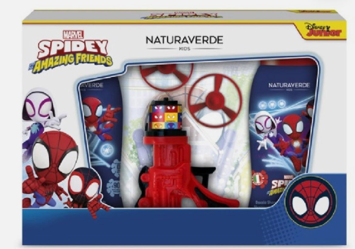 Confezione Spider Man con Lancia Eliche NATURA VERDE