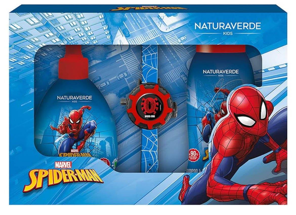 Confezione con Orologio Spider Man NaturaVerde
