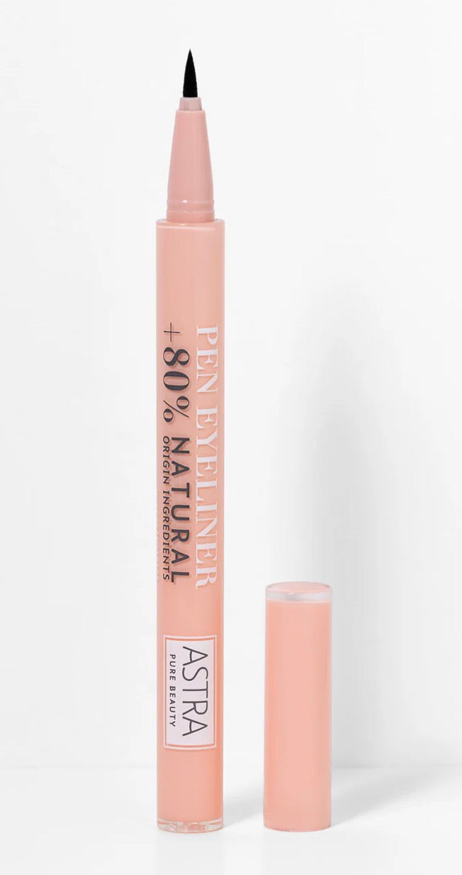 PURE BEAUTY PEN EYELINER - Eyeliner Nero con Punta in Feltro ASTRA