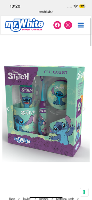 Set Regalo Denti Stitch MR WHITE